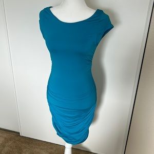 Turquoise stretchy dress